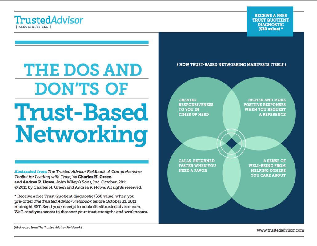 The Dos and Don’ts of Trust-based Networking