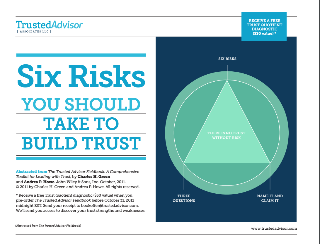 Six Risks You Should Take to Build Trust